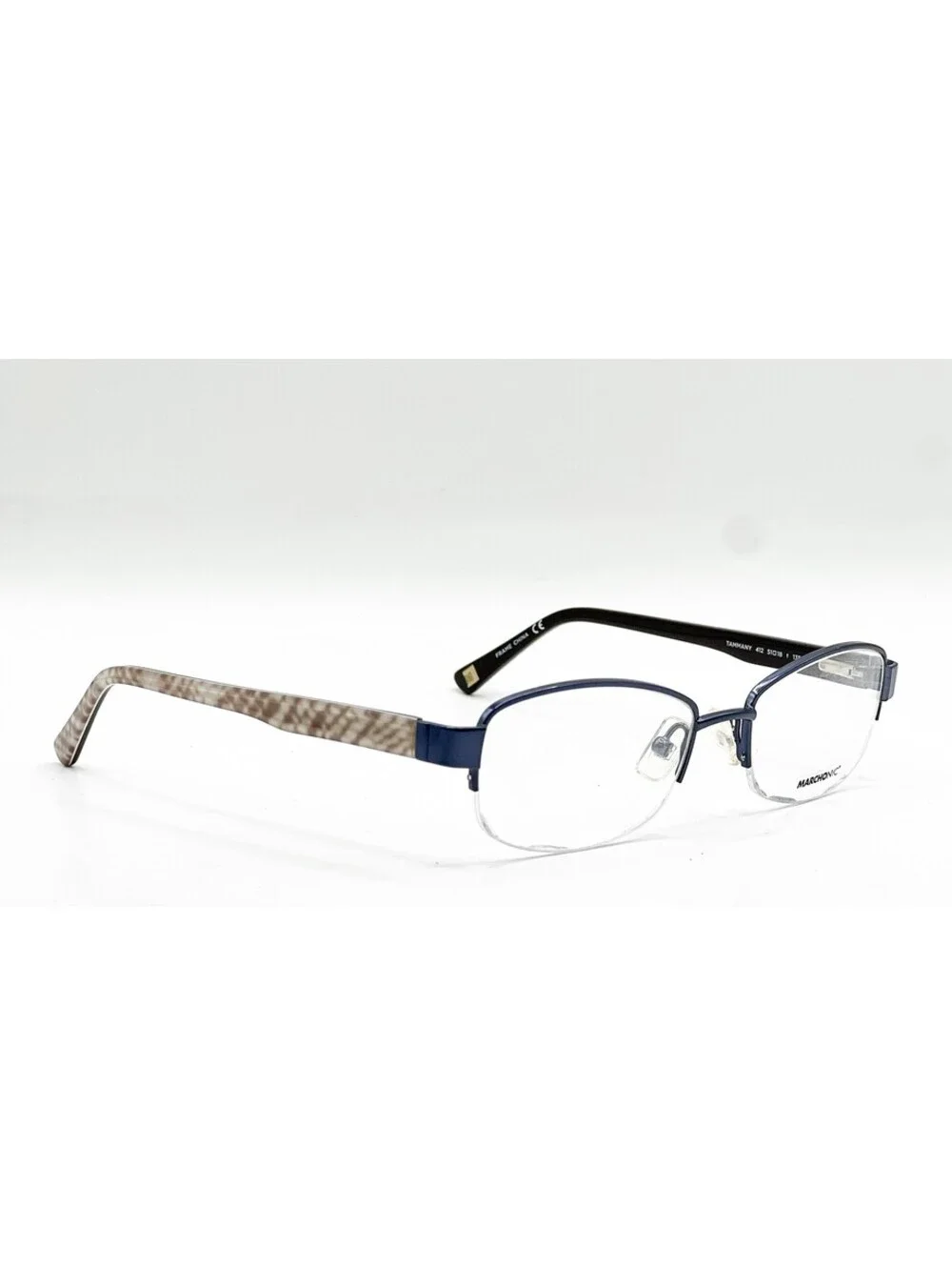 Marchon Nyc Tammany 412 Navy Authentic Eyeglasses 51-18-135